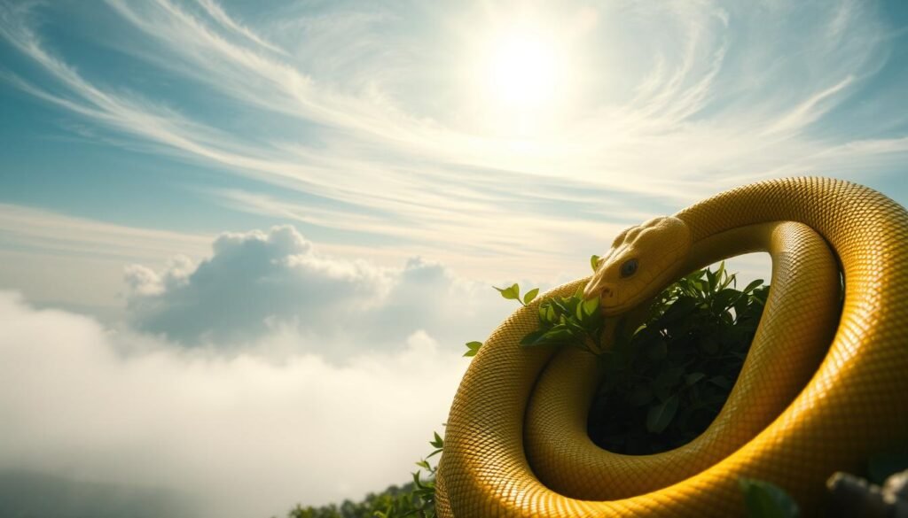 yellow snake dream spiritual meaning